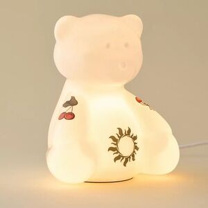 URBAN OUTFITTERS Tatted Teddy Bear Glass Table Lamp